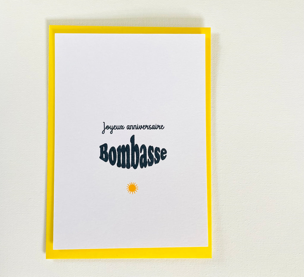 Carte Joyeux anniversaire la bombasse - carte anniversaire