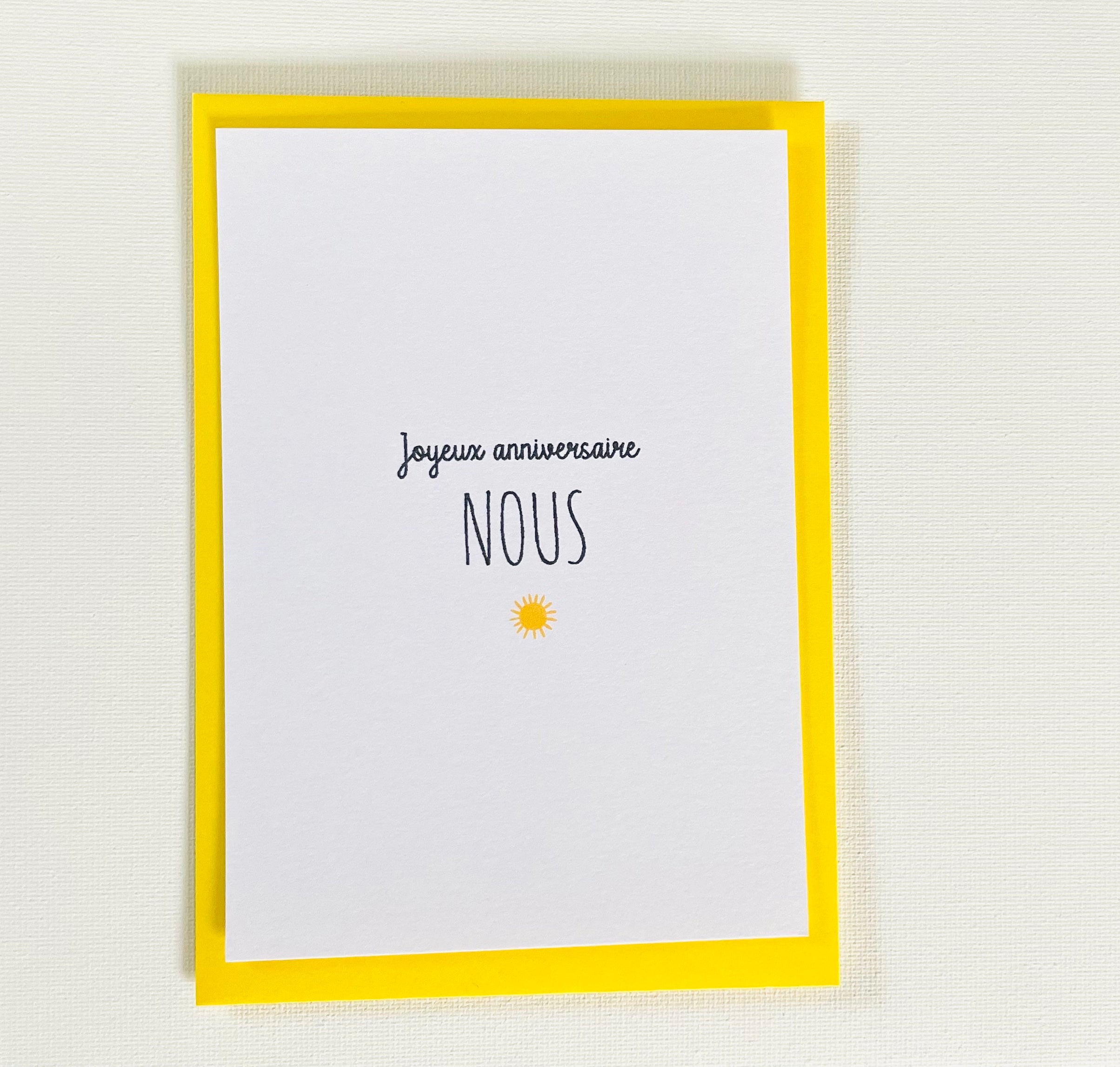 Carte Joyeux anniversaire nous - carte anniversaire pour deux